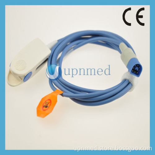 for Philips Adult Finger Clip SpO2 Sensor, 8 Pin (M1191A)